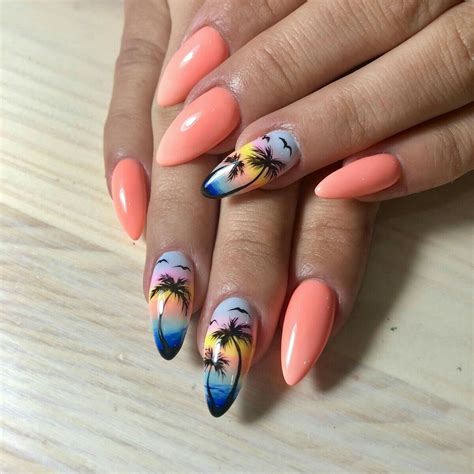 58 Hottest Beach Nail Ideas Designs For Summer Beach Nails Summer