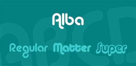 Alba Font Family – DevTemplates