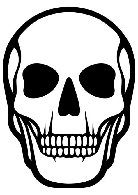 Printable Skeleton Head Template