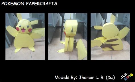 Pokemon Papercrafts Pikachu By Sammfeatblueheart On Deviantart