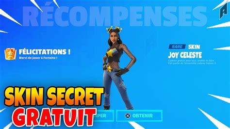 Nouveau Skin Secret Gratuit Pour Tous Sur Fortnite Saison Skin Free