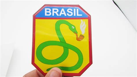 Adesivo Exercito Brasileiro A Cobra Vai Fumar Resinado X