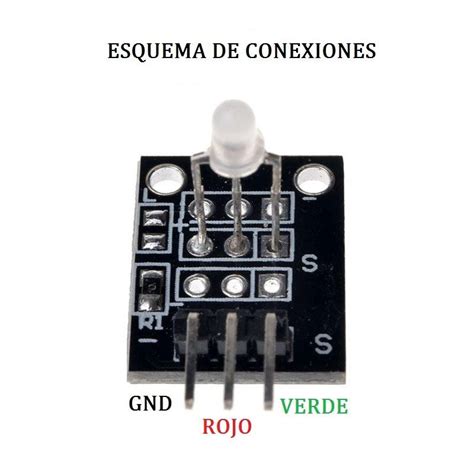 Módulo KY 029 Sensor 3mm Led Bicolor rojo y verde Cátodo Común