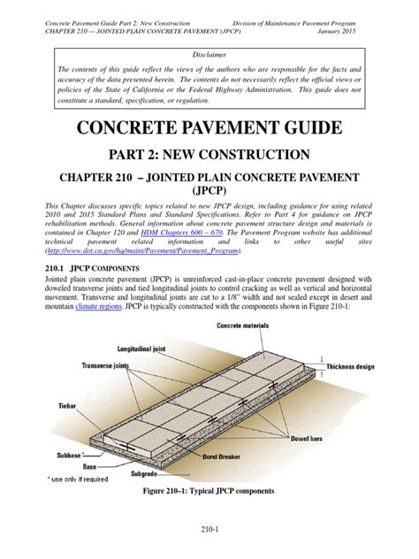 Pavement Guide Road Surface Specification Technical Standard