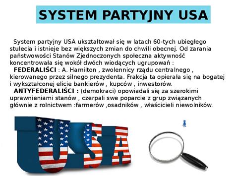 System partyjny w USA презентация доклад проект скачать