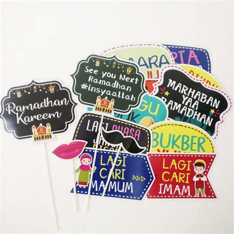 Ramadhan Fun Props PhotoBooth Perlengkapan Aksesoris Foto Photo Booth