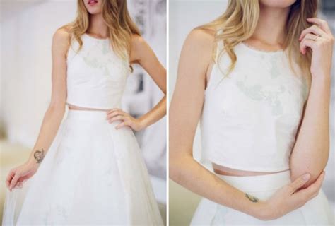 Vestido De Noiva Top Cropped Blog Do Casamento