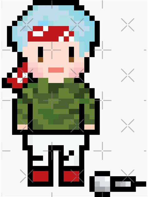 Bts Suga Mic Drop Pixel Art Sticker For Sale By Monacat Redbubble