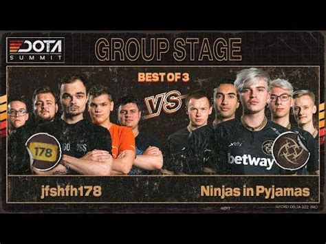 Jfshfh Vs Ninjas In Pyjamas Game Dota Summit Decider Match