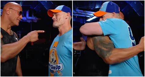 The Rock & John Cena have beautiful moment backstage at WWE SmackDown