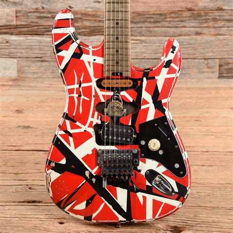 Evh Striped Series Frankie Red White Black Stripes Relic 2021