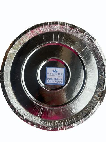 Inch Silver Foil Paper Plate At Pack Paper Plate In Hubli