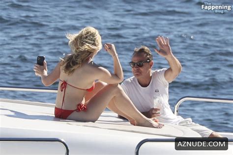 Jemma Donovan Sexy Seen With Jason Donovan Showing Off Her Hot Bikini Body On A Yacht In Sydney
