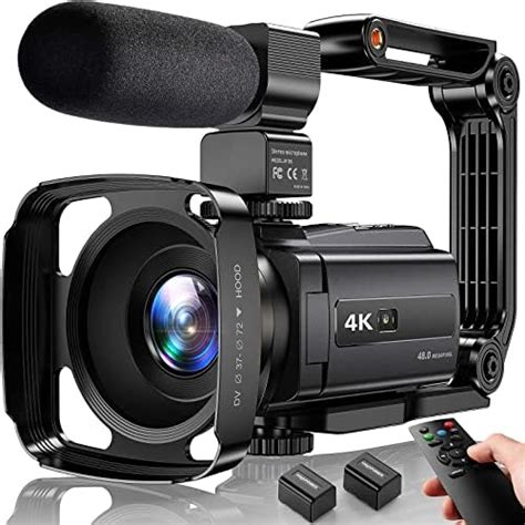 Wsryxxsc K Video Camera Camcorder Mp Uhd Wifi Ir Night Vision