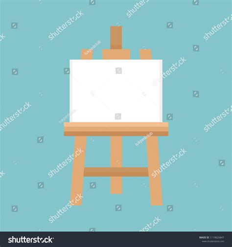 Blank Painting Board Canvas Board Wooden Stock Vector Royalty Free