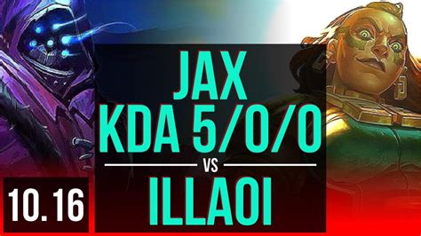 Jax Vs Illaoi Top 3 Early Solo Kills Kda 5 0 0 Br Master V10