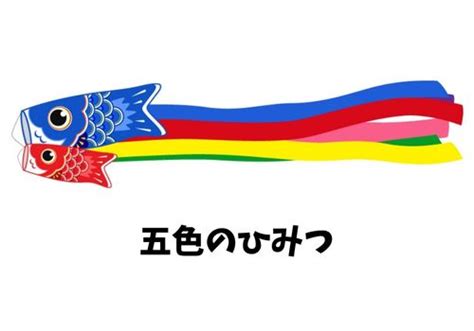 鯉のぼりの吹き流しの色に順番や意味はあるのあの五色に込められた意味や願いを解説しますさらにかわいいイラストや豆知識も 犬猫好きのお菓子屋さん