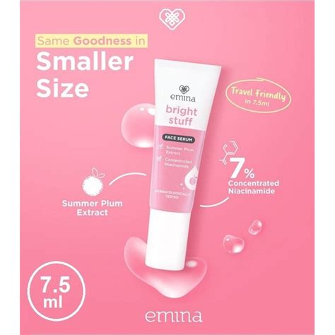 Jual Emina Bright Stuff Face Serum Ml Shopee Indonesia