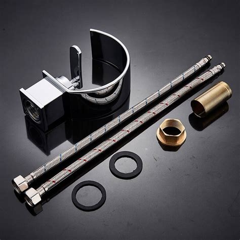 Medencében Csaptelepek Chrome Hot Cold Mosdócsaptelep Csaptelep Egységes Fogantyúk Creative