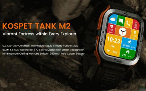 Kospet Tank M2 Military SmartWatch: Specs, Price, Pros & Cons - Chinese ...