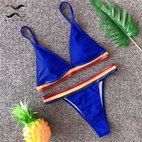 Aliexpress Buy Bikinx Triangle Sports Swimwear Women Bathing Suit