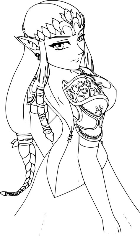 Coloriage Zelda Princesse Imprimer Sur Coloriages Avec Coloriage