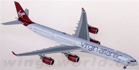 PH04553 Virgin Atlantic 维珍航空 Airbus A340 600 G VWEB Phoenix 1 400 飞机模型世界