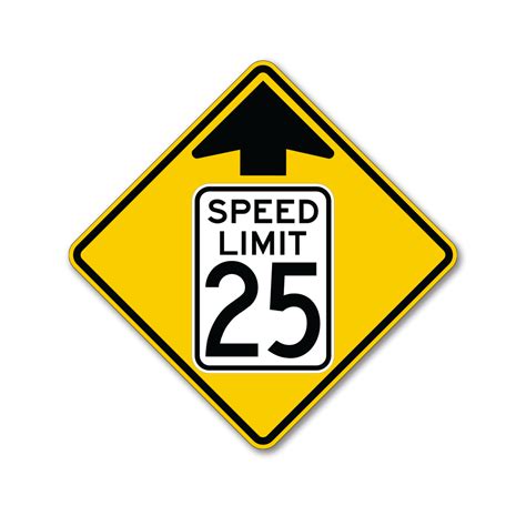 Speed Limit Changes Ahead Sign Traffic And Road Signs