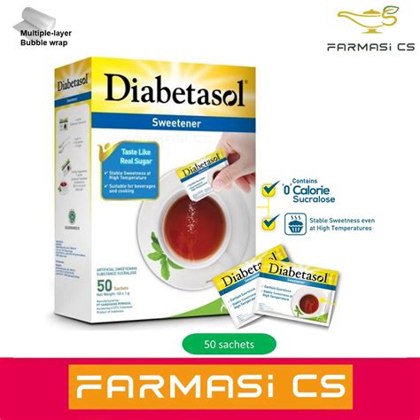 Diabetasol Sweetener 50 sachets EXP:10/2025 [ Artificial Sweetening ...