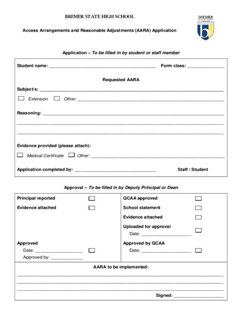 Fillable Online Bremershs Eq Edu YEAR 10 Bremer State High School Fax