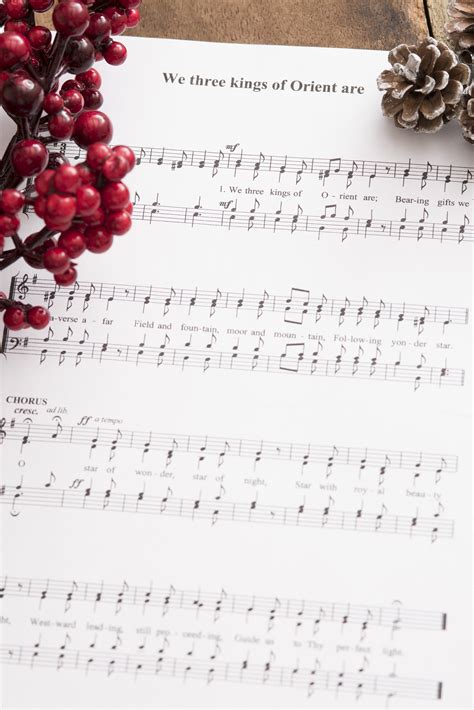 Christmas Sheet Music Background