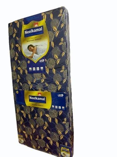 Thickness Inches Size Single Neelkamal Floral Printed Pu Foam Bed