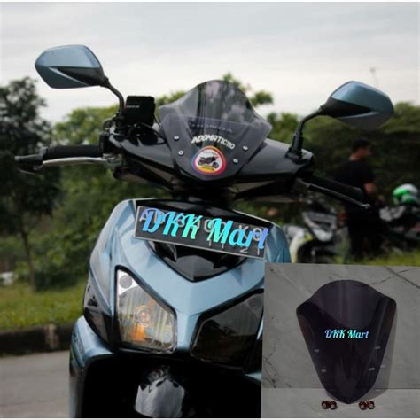 Jual VISOR CSTUM VARIO 11O KARBU PLUS BAUD WINDSHIELD CSTUM VARIO 11O