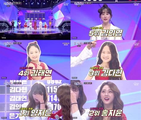 양지은 미스트롯2 결승 1라운드 최종 1위홍지윤 2위→별사랑 7위