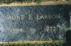 Signe Elisabeth Larsson M Morial Find A Grave