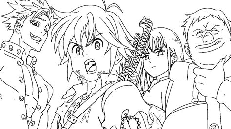 Meliodas Nanatsu No Taizai Para Colorear E Imprimir