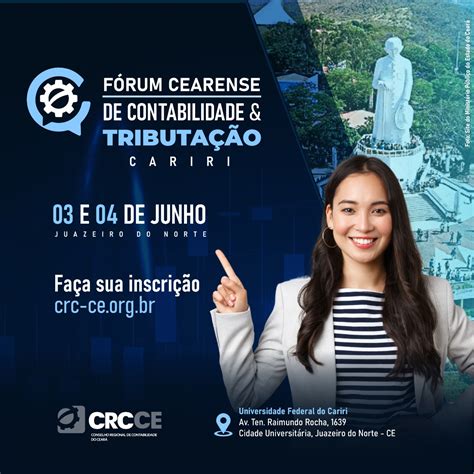 CONVITE Fórum Cearense de Contabilidade Tributação CRC CE