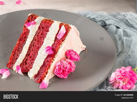 Red Velvet Naked Cake Image Photo Free Trial Bigstock