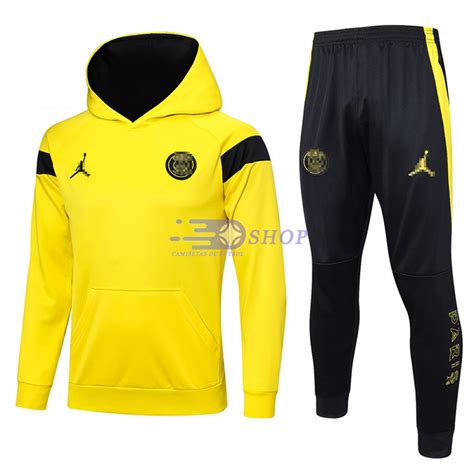 Sudadera De Entrenamiento Con Capucha Psg Amarillo Negro