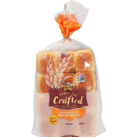 Natures Own Perfectly Crafted Rolls Butter Brioche Style Rolls Carlie Cs