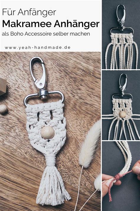 Diy Makramee Anh Nger Anleitung Yeah Handmade Handicraft Keychain