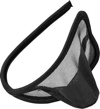 Acsuss Mens Sheer Mesh Lingerie Bulge Pouch C String Thong C Strap