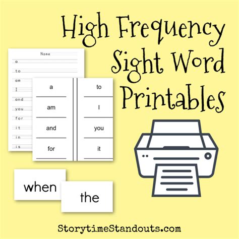 Sight Word Printable Books