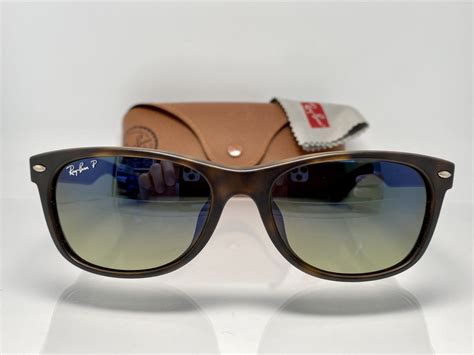 偏光レンズ Ray Banレイバンnew Wayfarerニューウェイファーラー Rb2132 F 894 76 マットブハバナ鼈甲柄 ブルー