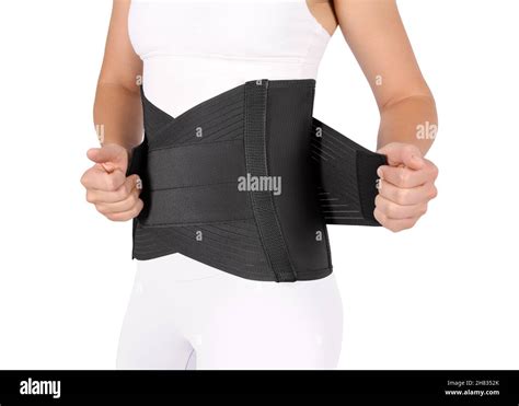 Corset lombaire orthopédique sur le corps humain Renfort arrière