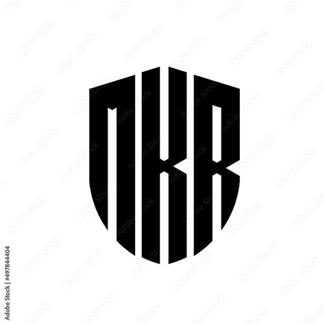 Mkr Letter Logo Design Mkr Modern Letter Logo With Black Background