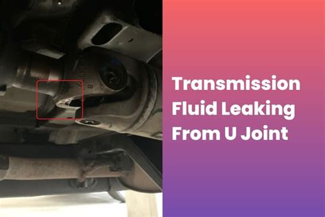 Transmission Fluid Leaking From U Joint Here Is How To Fix