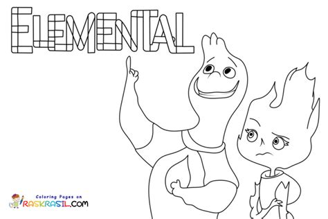 Desenho Para Colorir Elementos BRAINCP