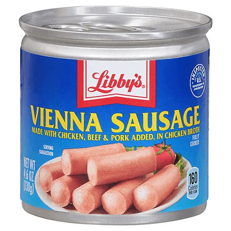 Libby S Vienna Sausage In Chicken Broth Oz Can Carne Enlatada