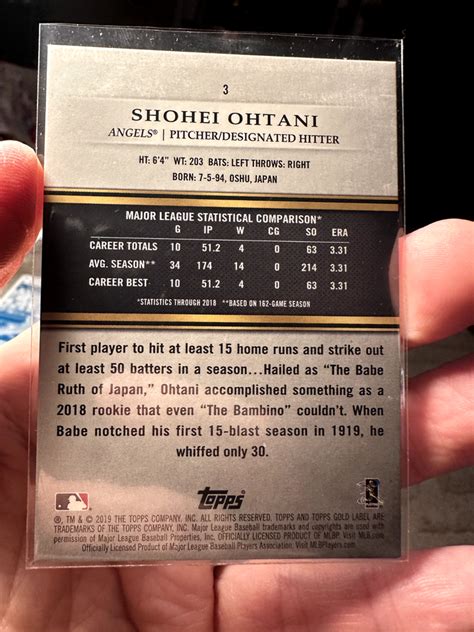 Topps Gold Label Class Blue Shohei Ohtani Angels Ebay